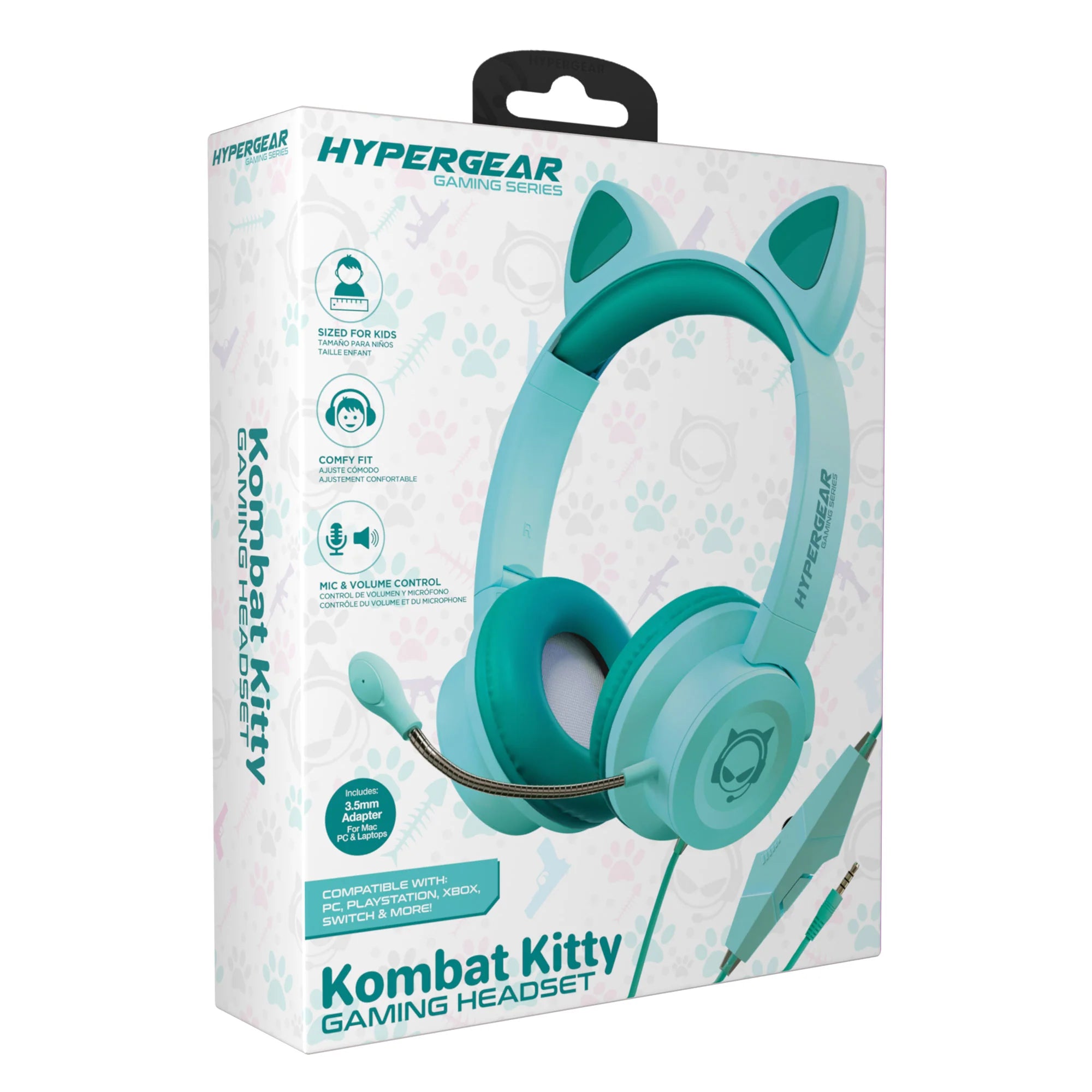 Hypergear Kombat Kitty Gaming Headset - Immersive Sound with Detachable Mic