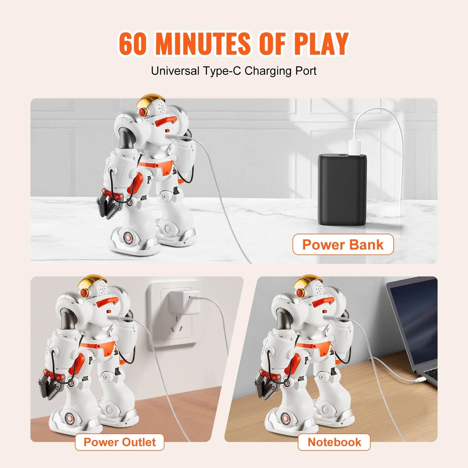 VEVOR Programmable RC Battle Robot Toy for Kids - Ultimate Remote Control Robotic Fun