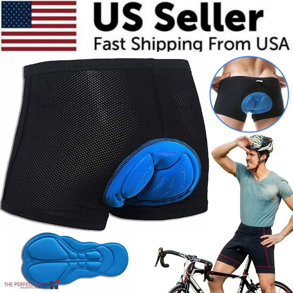 3D Padded Men's & Women's Cycling Shorts - Comfortable Gel Foam Bicycle Underwear Pants