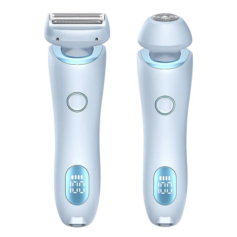 2-in-1 USB Rechargeable Hair Remover and Epilator – Effortless Smooth Shaving for Face, Body, and Bikini