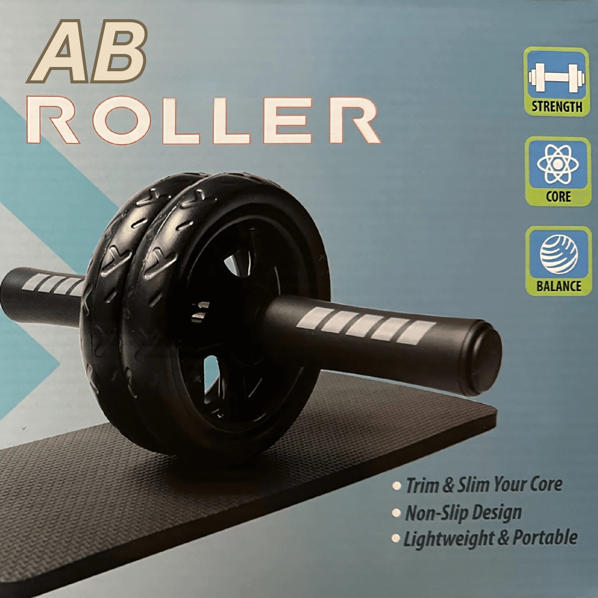Revolutionary Jupitergear Ab Roller Wheel with Comfort Kneeling Pad - Ultimate Core Strength Training for All!