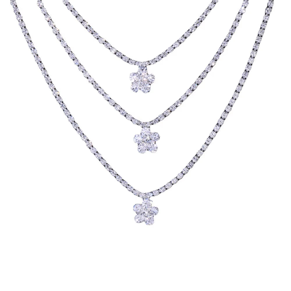 XSBODY Flower Shoulder Strap Luxury Chain Rhinestone Sexy Bra for Women Elegant New Crystal Bra Shoulder Lingerie Accessories