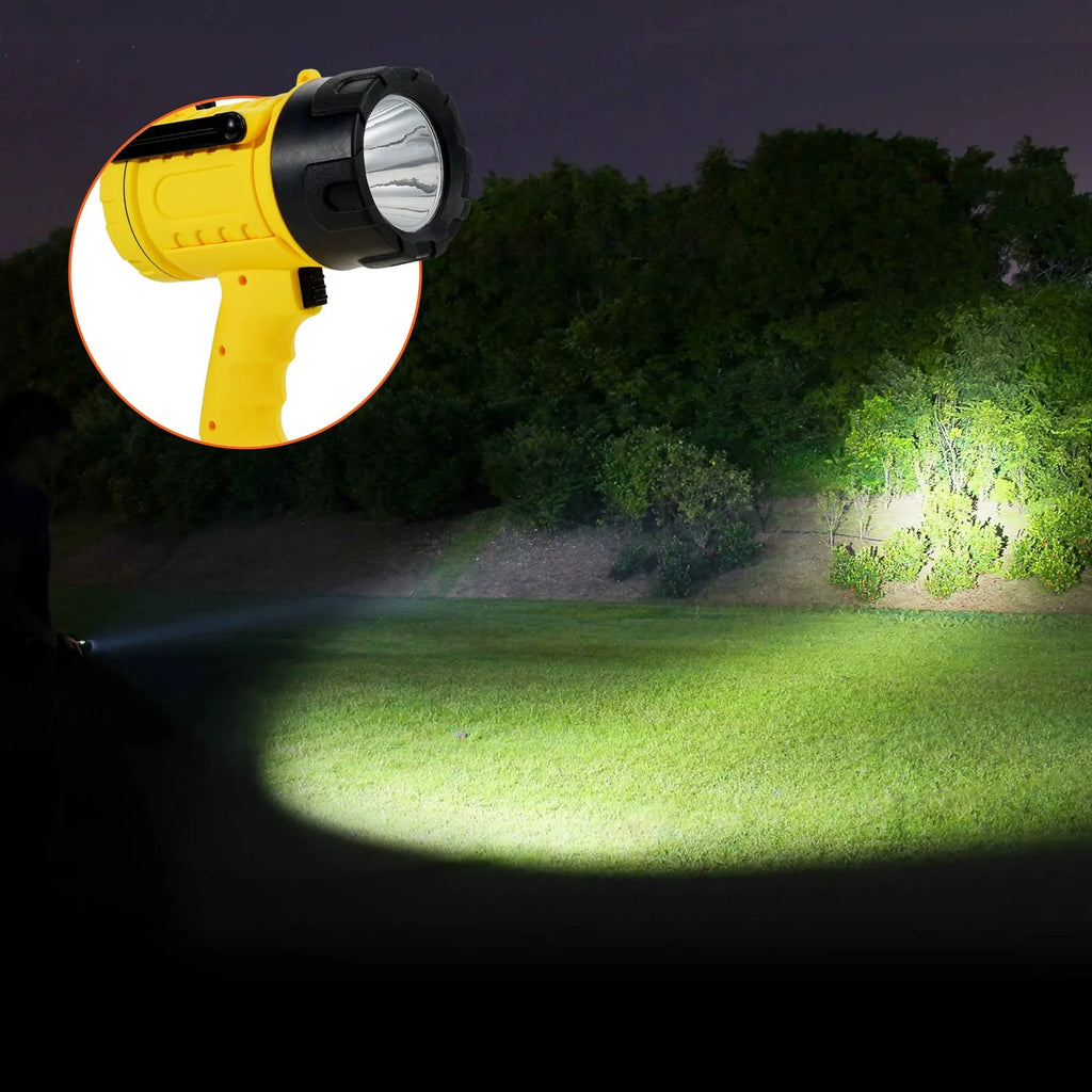 Ultra Bright 1,000,000LM Rechargeable USB Spotlight Flashlight - Perfect for All Your Searchlight Needs!