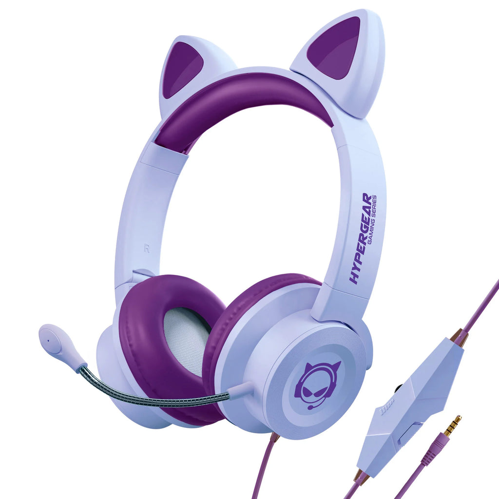 Hypergear Kombat Kitty Gaming Headset - Immersive Sound with Detachable Mic