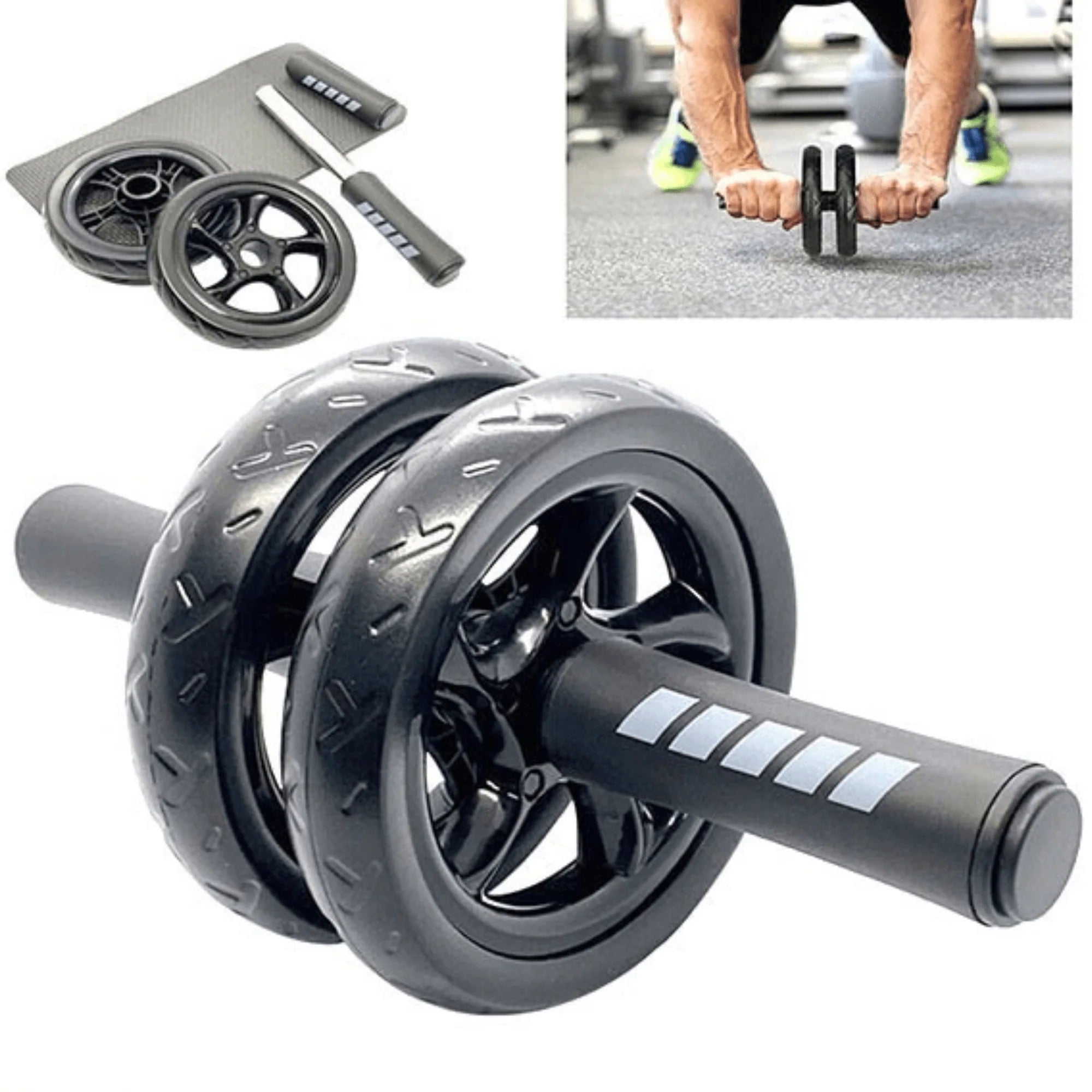 Revolutionary Jupitergear Ab Roller Wheel with Comfort Kneeling Pad - Ultimate Core Strength Training for All!