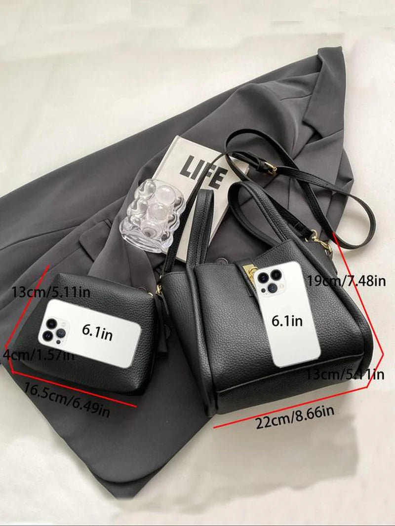 Chic Women's Faux Leather Bucket Bag - Stylish Crossbody with Adjustable Strap for Everyday Use