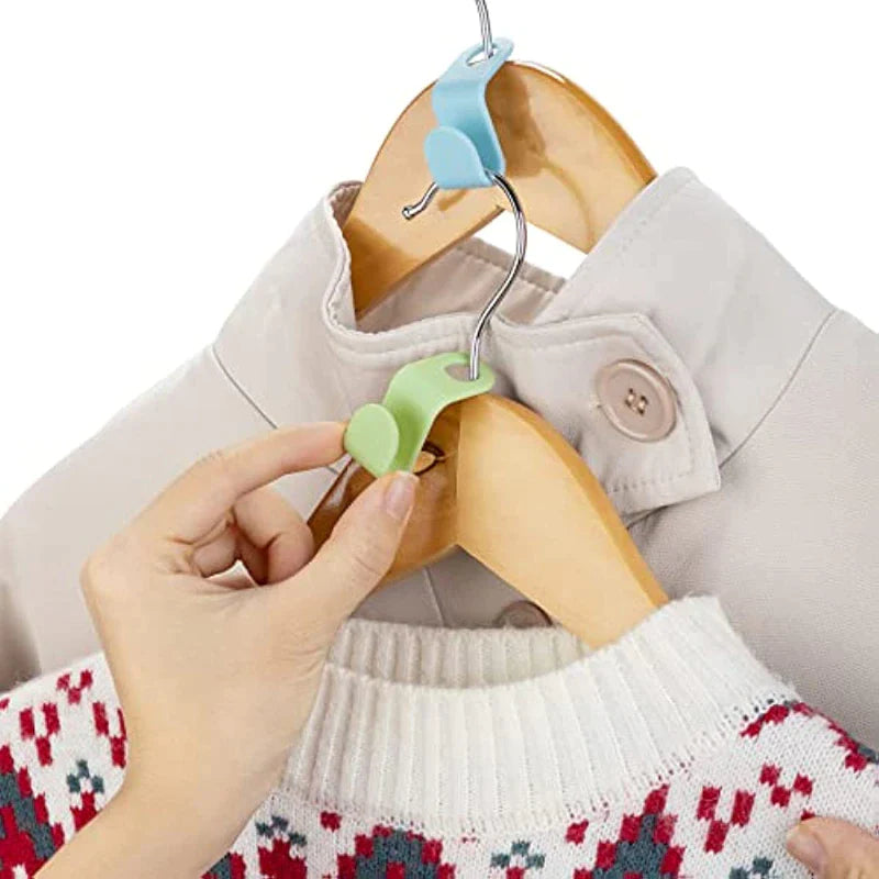 40 PCS Space-Saving Clothes Hanger Connector Hooks - Closet Organizer Clips