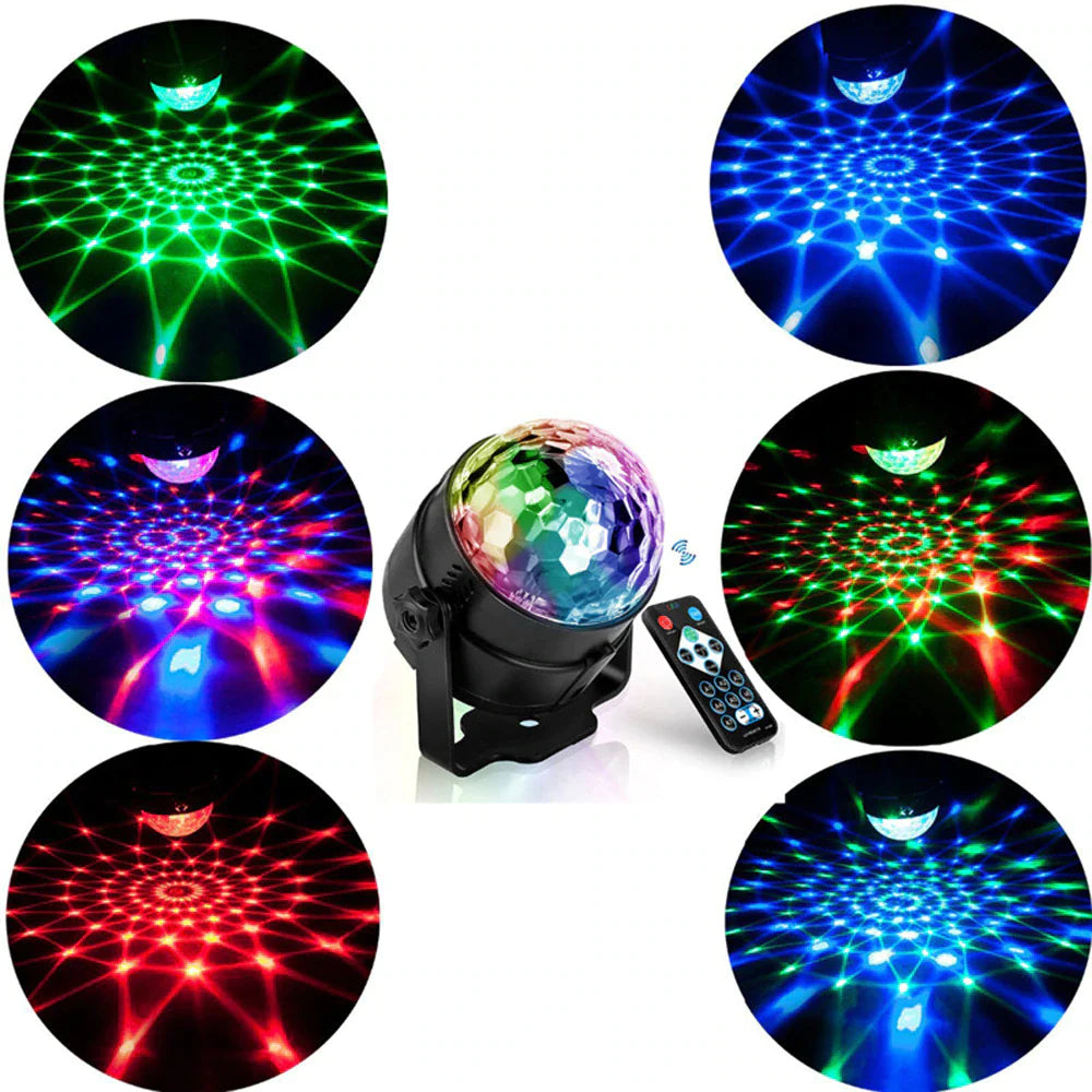 Strobe LED Disco Ball Lights - Sound Activated DJ Dance Lamp for Epic Party Vibes