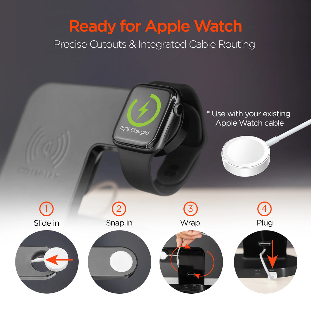 Revolutionary Hypergear 3-in-1 Wireless Charging Dock: Charge All Your Devices Effortlessly!