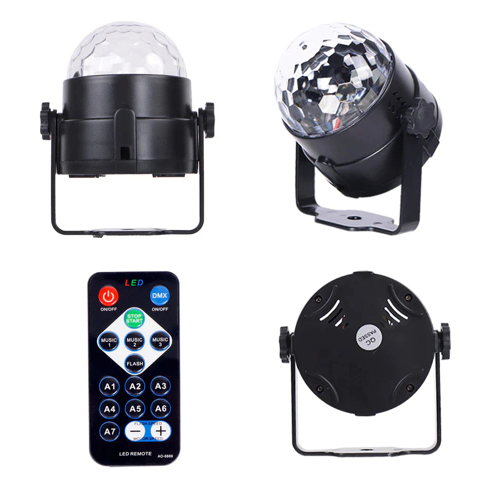 Strobe LED Disco Ball Lights - Sound Activated DJ Dance Lamp for Epic Party Vibes