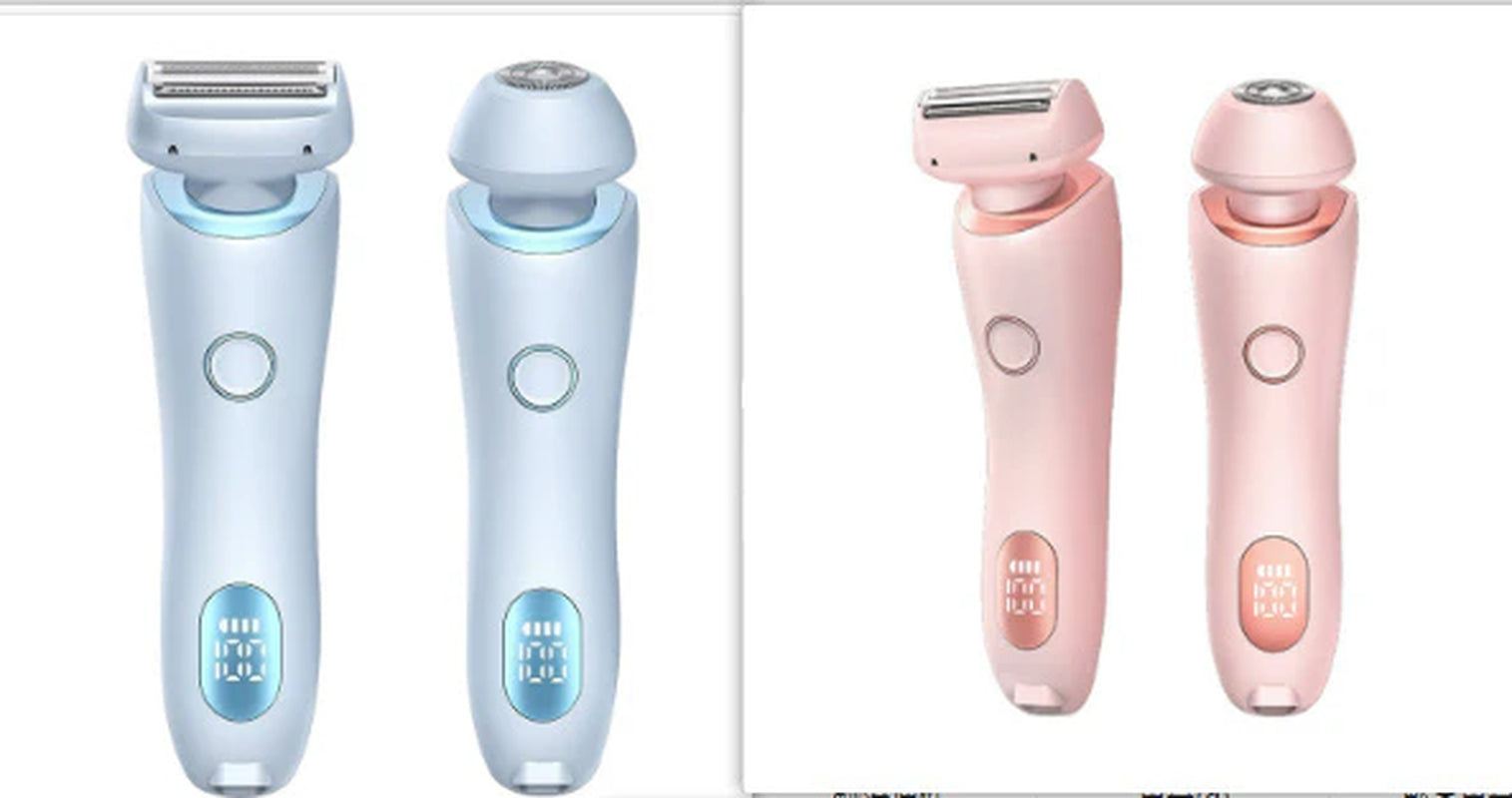 2-in-1 USB Rechargeable Hair Remover and Epilator – Effortless Smooth Shaving for Face, Body, and Bikini