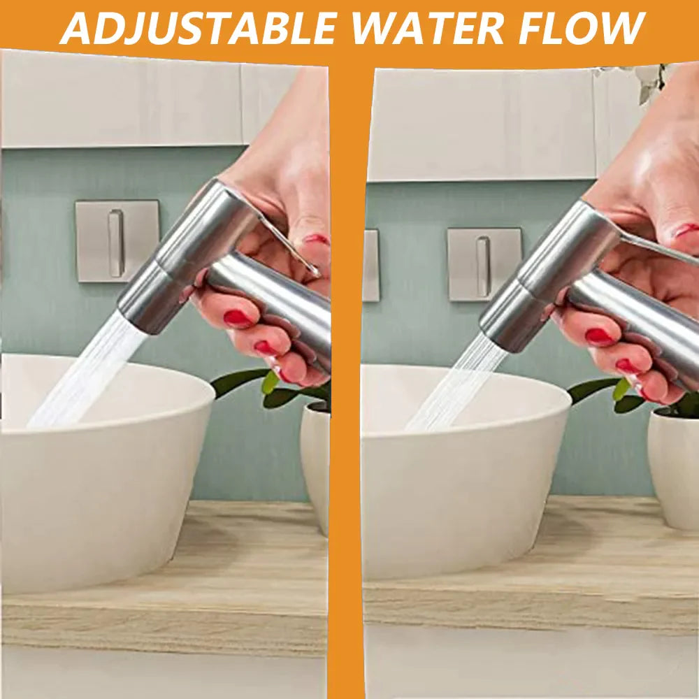 Upgrade Your Bathroom with the Premium Stainless Steel Toilet Shattaf Bidet Spray Hose and Handheld Shower Head