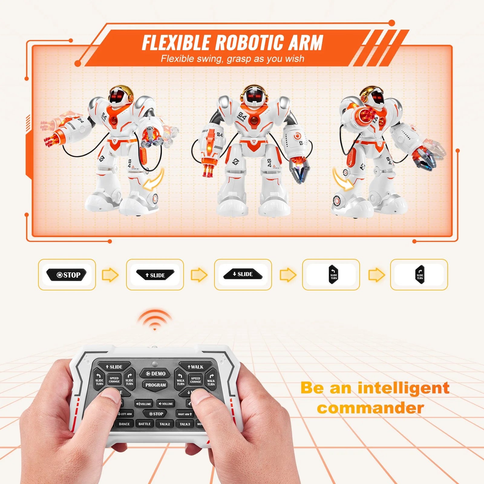 VEVOR Programmable RC Battle Robot Toy for Kids - Ultimate Remote Control Robotic Fun