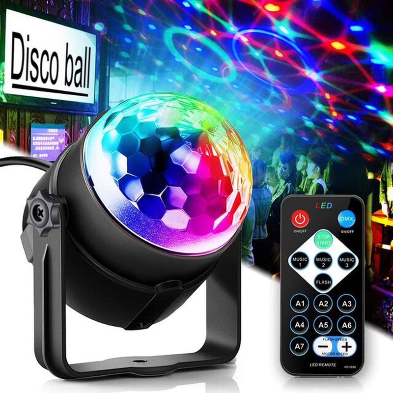 Strobe LED Disco Ball Lights - Sound Activated DJ Dance Lamp for Epic Party Vibes