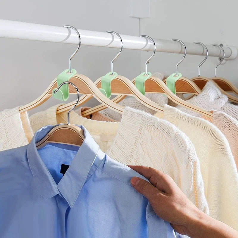40 PCS Space-Saving Clothes Hanger Connector Hooks - Closet Organizer Clips