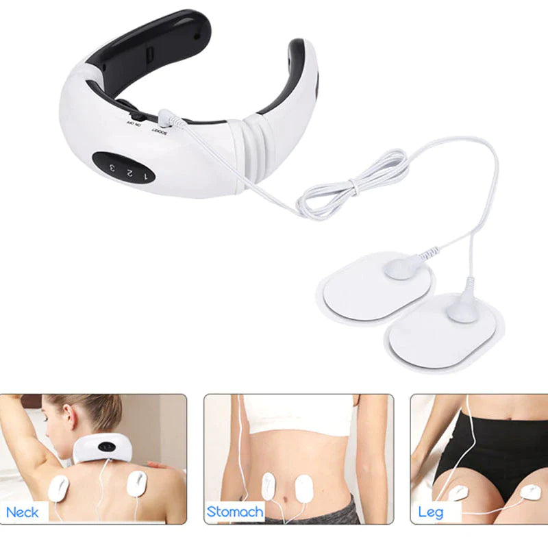 Relax and Revitalize: Electric Cervical Pulse Neck Massager with Magnetic Therapy