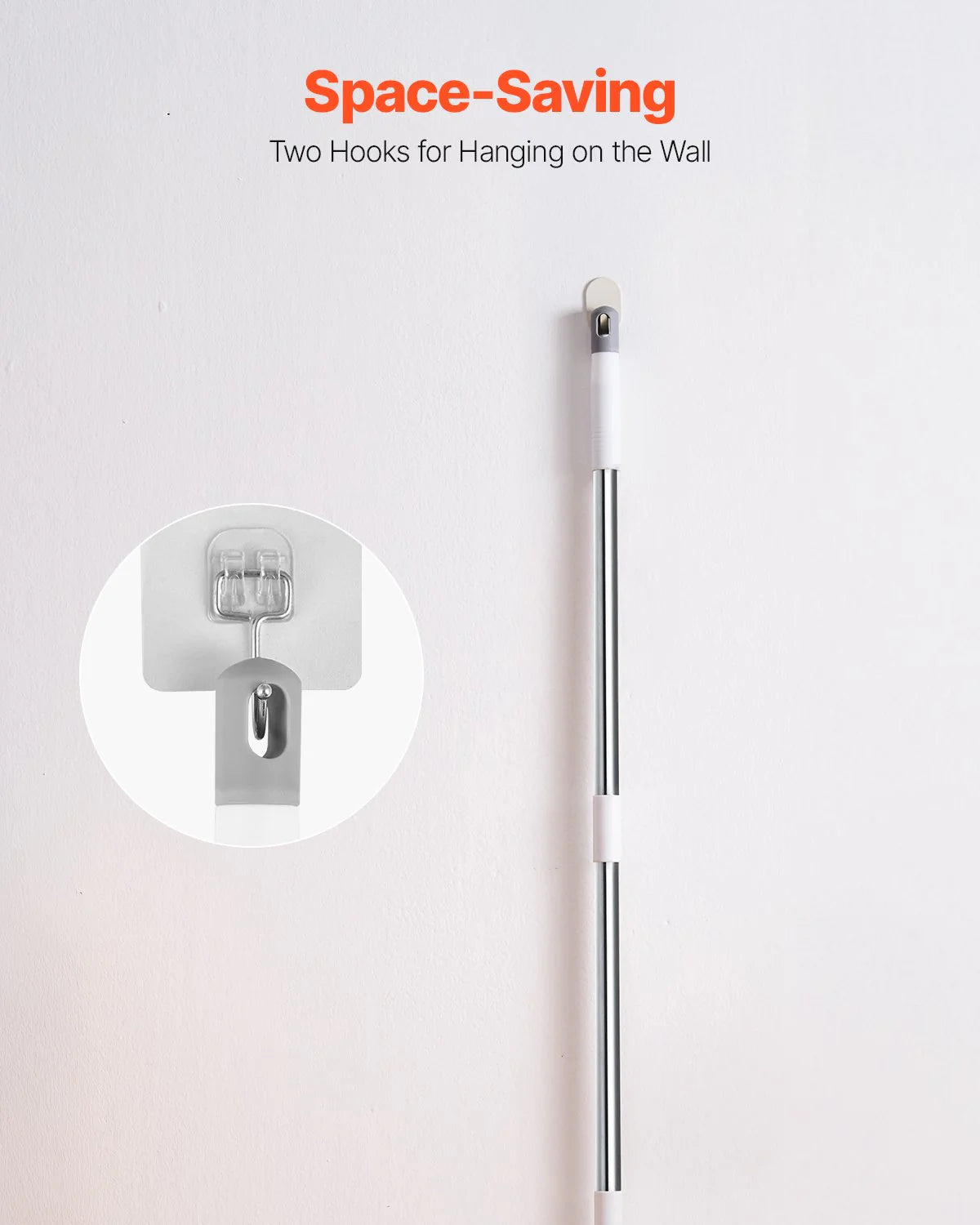 Adjustable 58.46" Rubber Pet Hair Removal Broom - Effortless Cleaning for Pet Owners