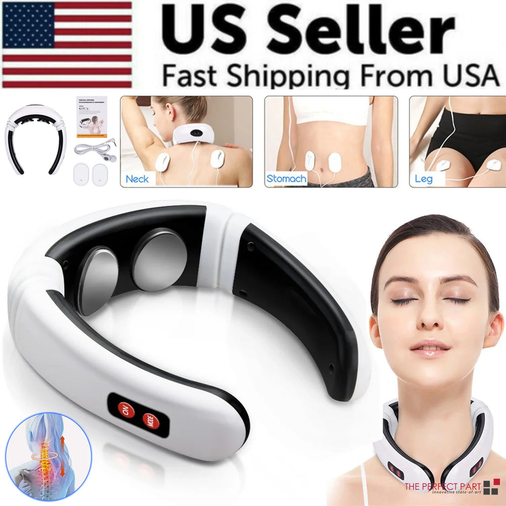 Relax and Revitalize: Electric Cervical Pulse Neck Massager with Magnetic Therapy