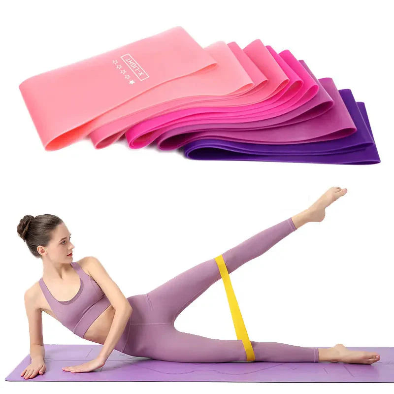 Elastic Resistance Bands Set for Yoga, Pilates, and Strength Training