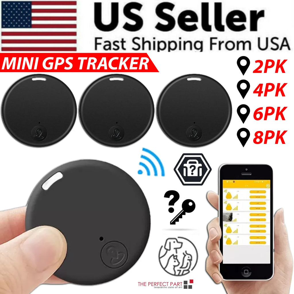 Compact Bluetooth GPS Tracker for Kids and Pets - Smart Location Key Finder
