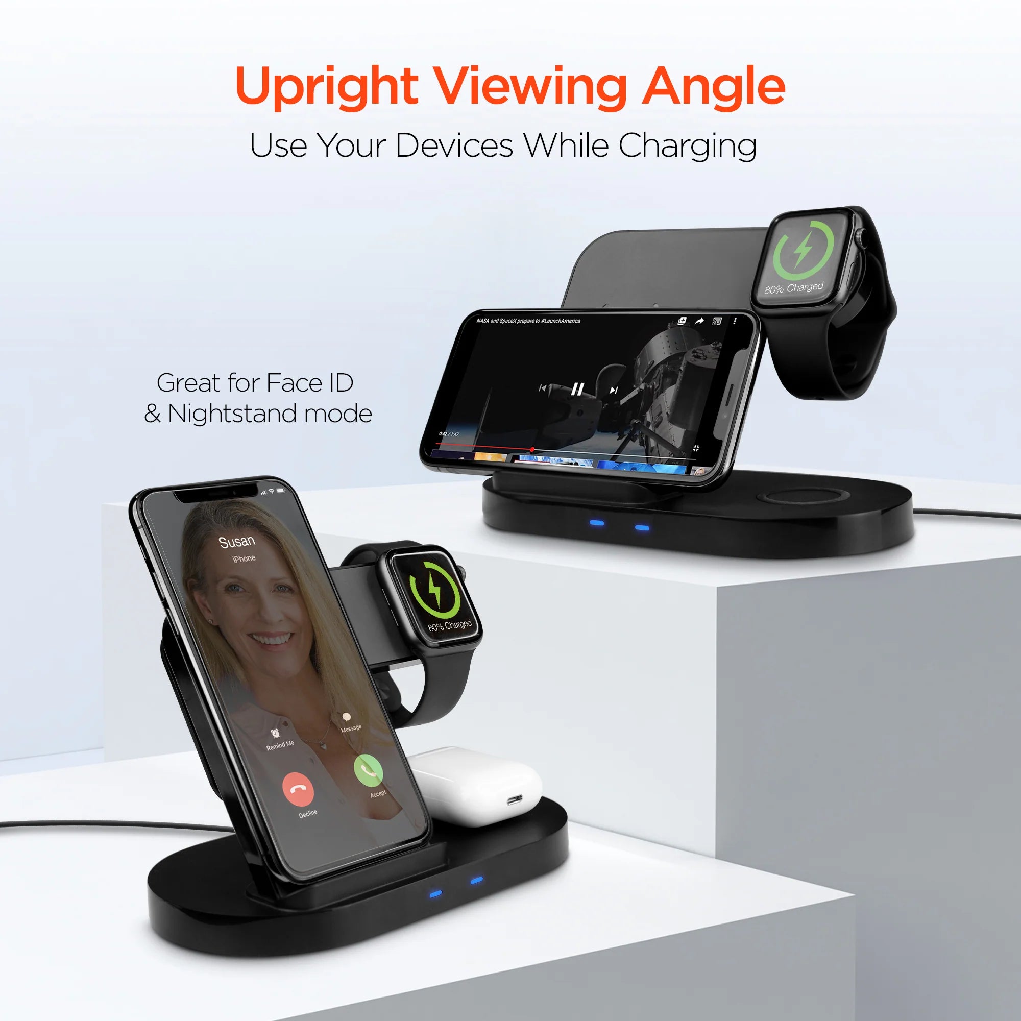 Revolutionary Hypergear 3-in-1 Wireless Charging Dock: Charge All Your Devices Effortlessly!