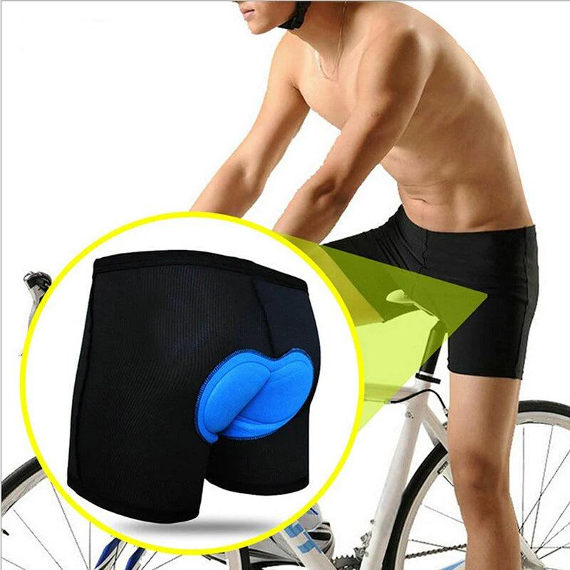 3D Padded Men's & Women's Cycling Shorts - Comfortable Gel Foam Bicycle Underwear Pants