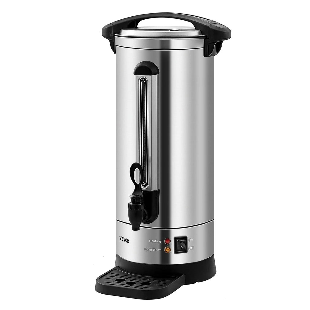 VEVOR 110-Cup Stainless Steel Coffee Urn – Fast Brew Commercial Coffee Dispenser