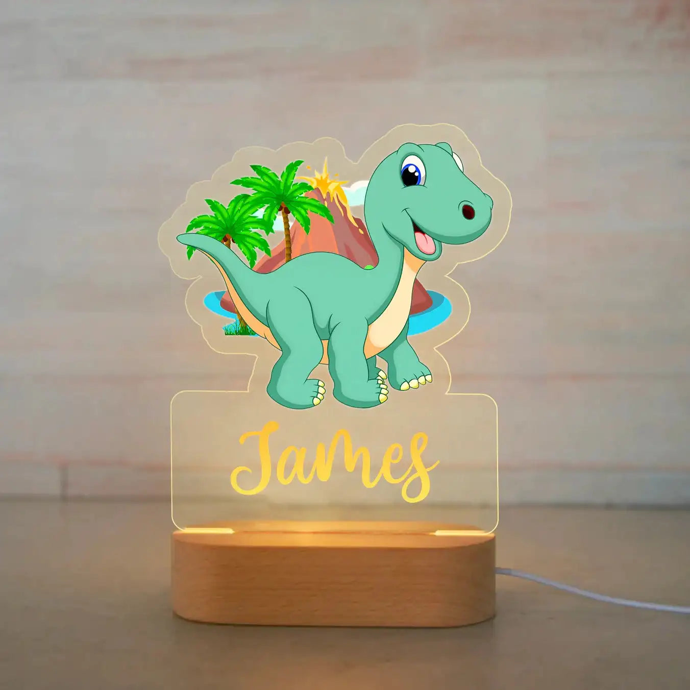 Personalized Night Light, Custom Name Acrylic Lamp - Room Decoration