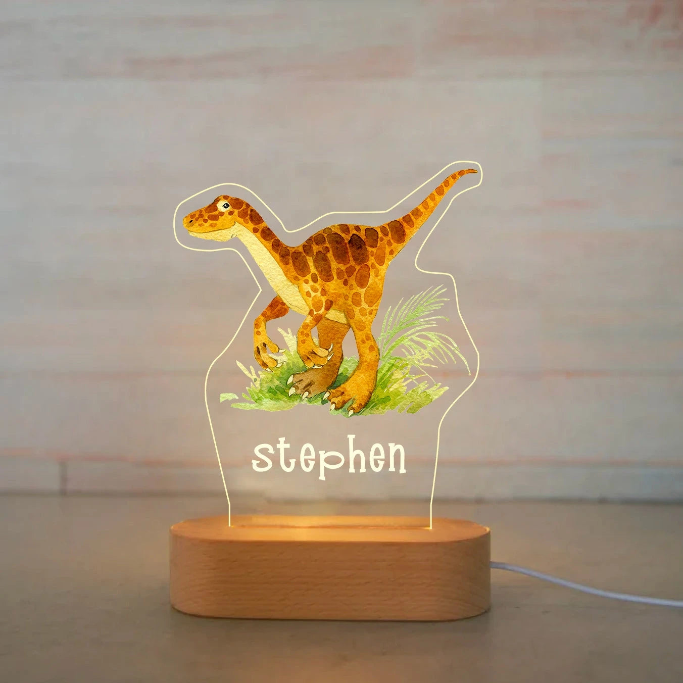 Personalized Night Light, Custom Name Acrylic Lamp - Room Decoration
