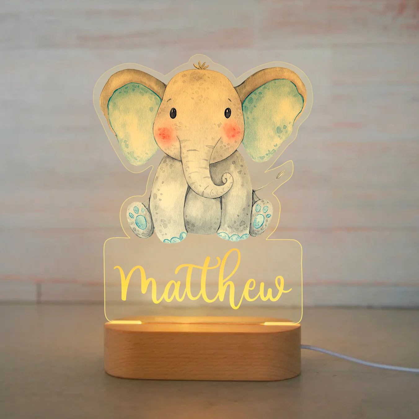 Personalized Night Light, Custom Name Acrylic Lamp - Room Decoration