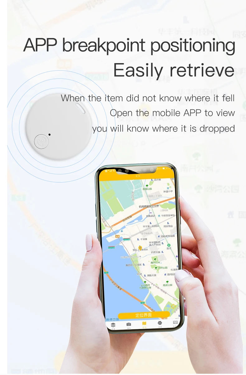 Mini GPS Keychain Smart Tag Locator-Bluetooth-Compatible