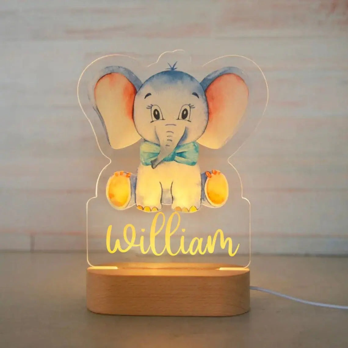 Personalized Night Light, Custom Name Acrylic Lamp - Room Decoration