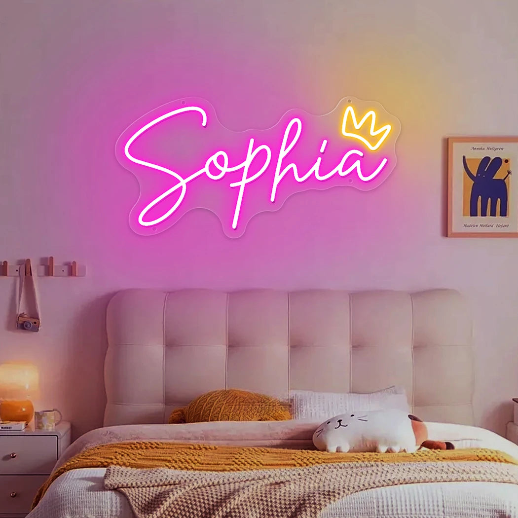 Custom LED Name Signs - Gift for Wall Decor, Personalized Gifts