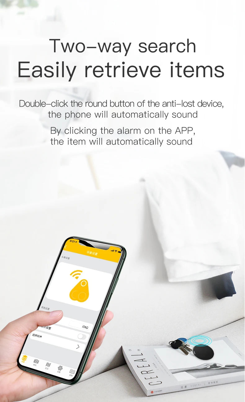 Mini GPS Keychain Smart Tag Locator-Bluetooth-Compatible