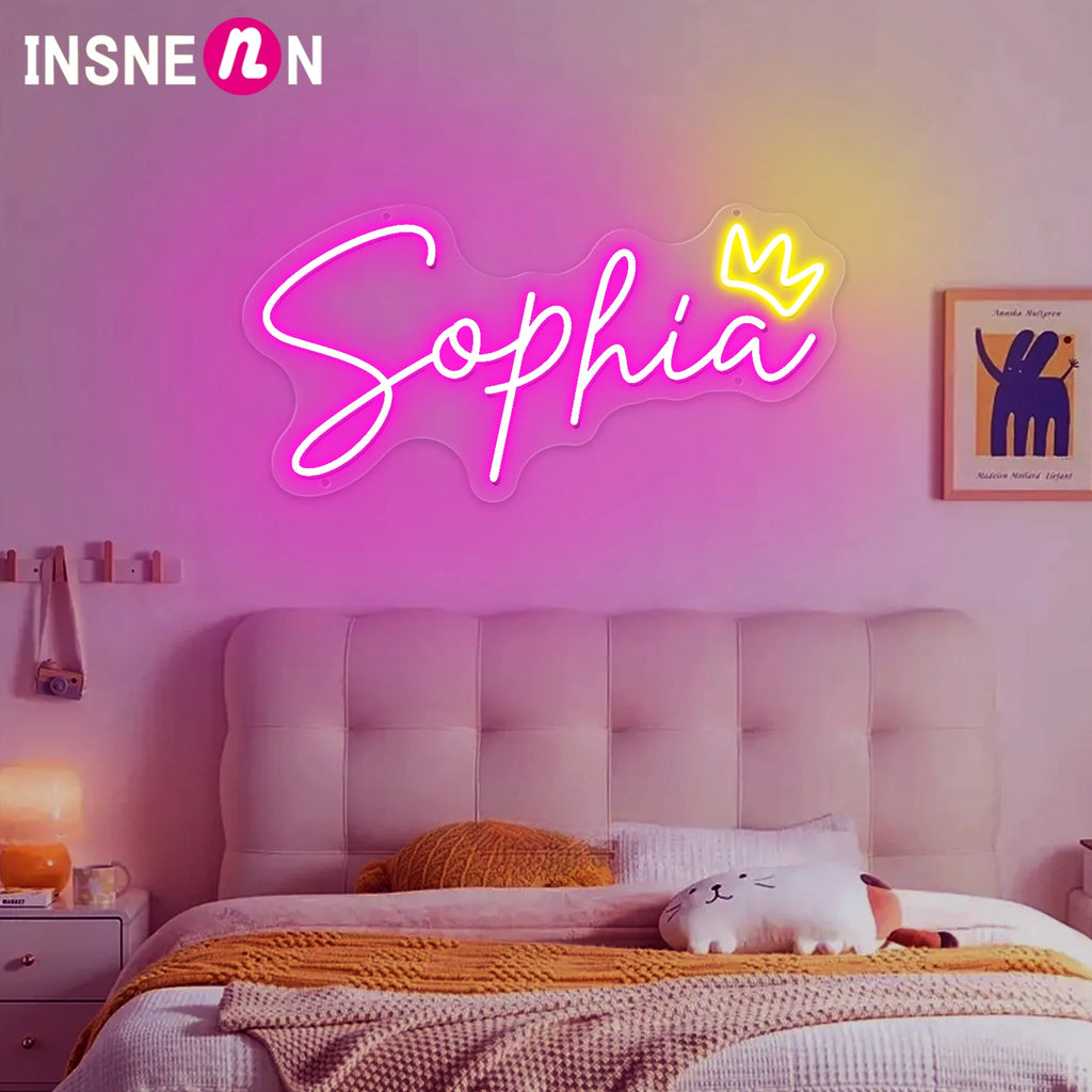 Custom LED Name Signs - Gift for Wall Decor, Personalized Gifts