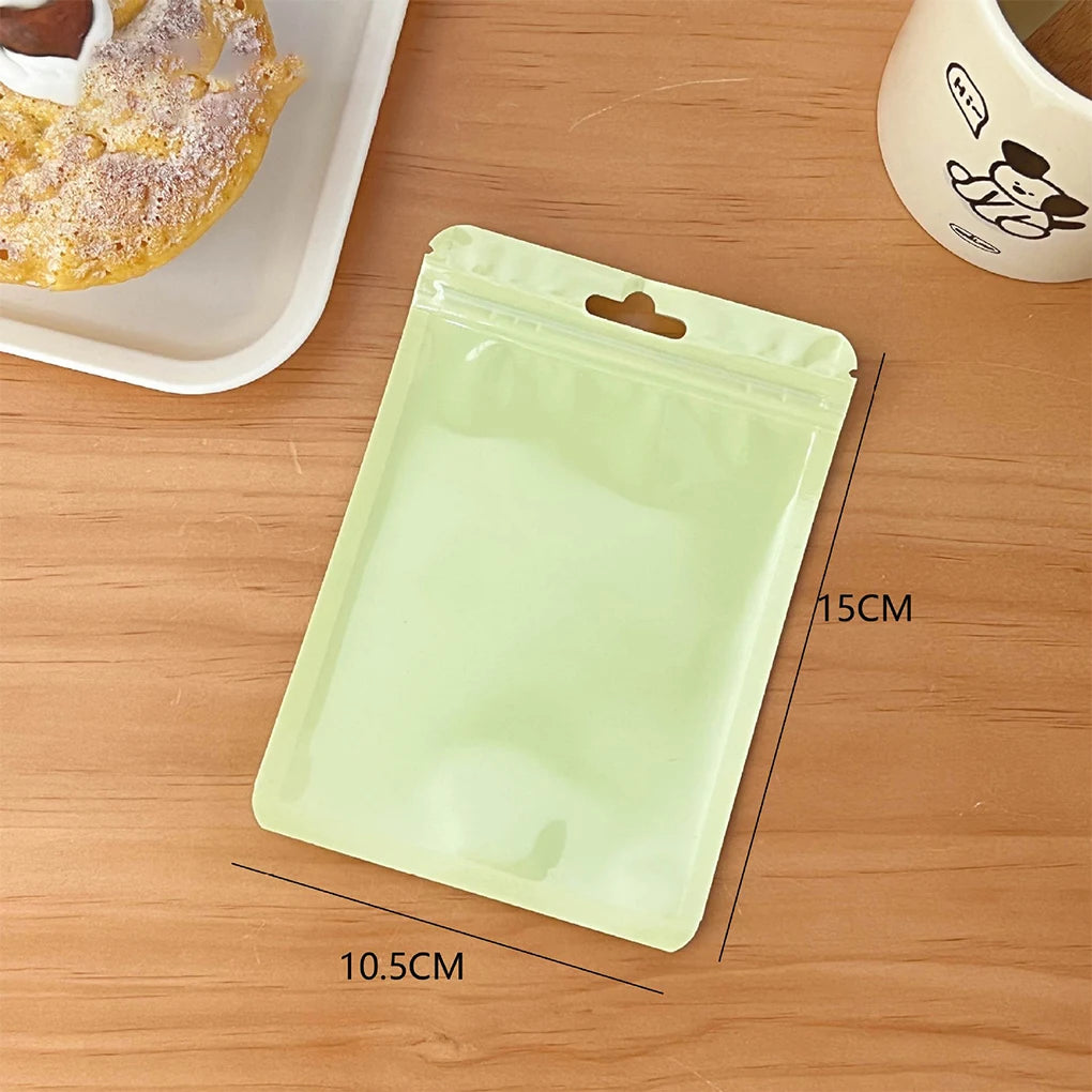 100Pcs Packaging Bag/Pouches; Reusable with Display