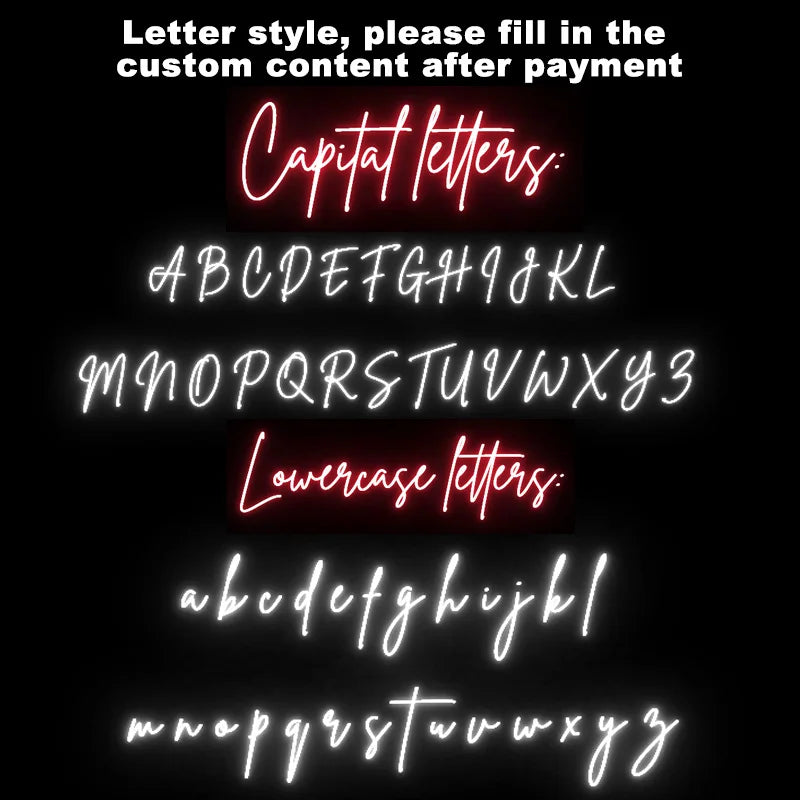 Custom LED Name Signs - Gift for Wall Decor, Personalized Gifts