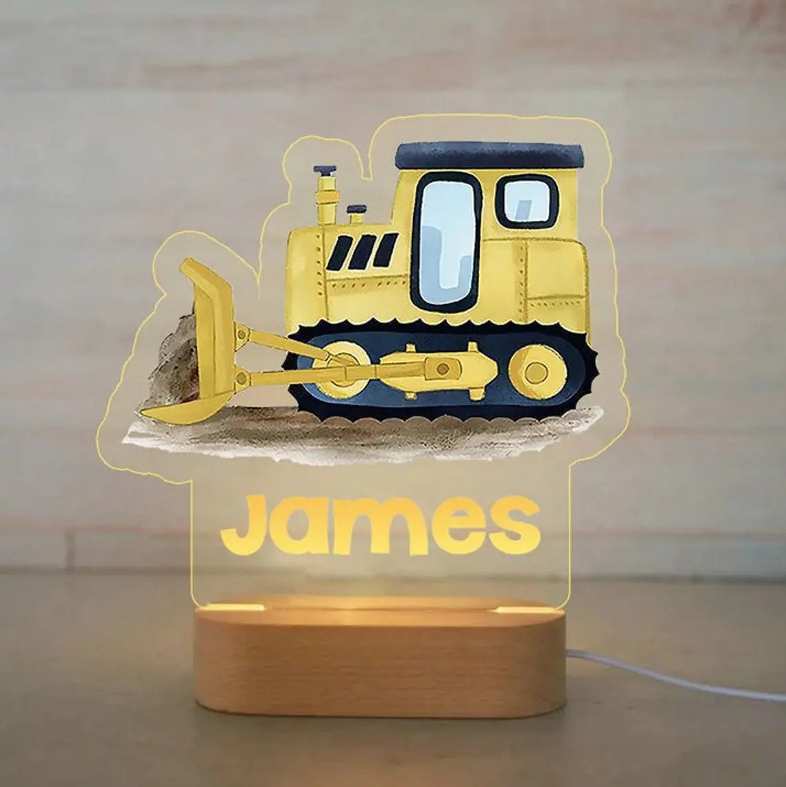 Personalized Night Light, Custom Name Acrylic Lamp - Room Decoration
