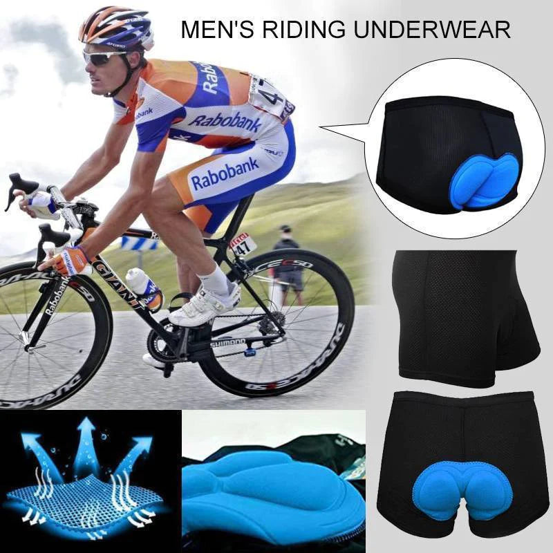 3D Padded Men's & Women's Cycling Shorts - Comfortable Gel Foam Bicycle Underwear Pants