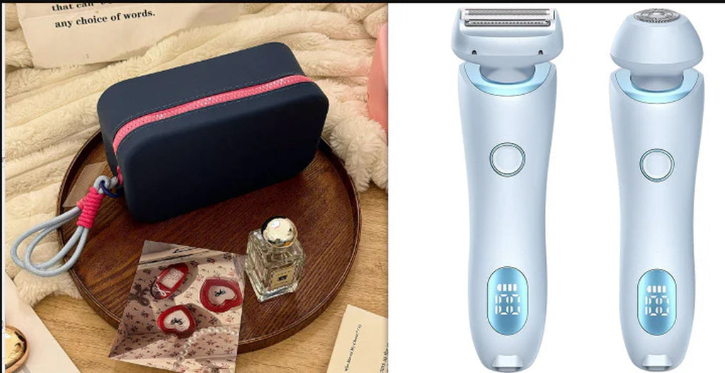 2-in-1 USB Rechargeable Hair Remover and Epilator – Effortless Smooth Shaving for Face, Body, and Bikini