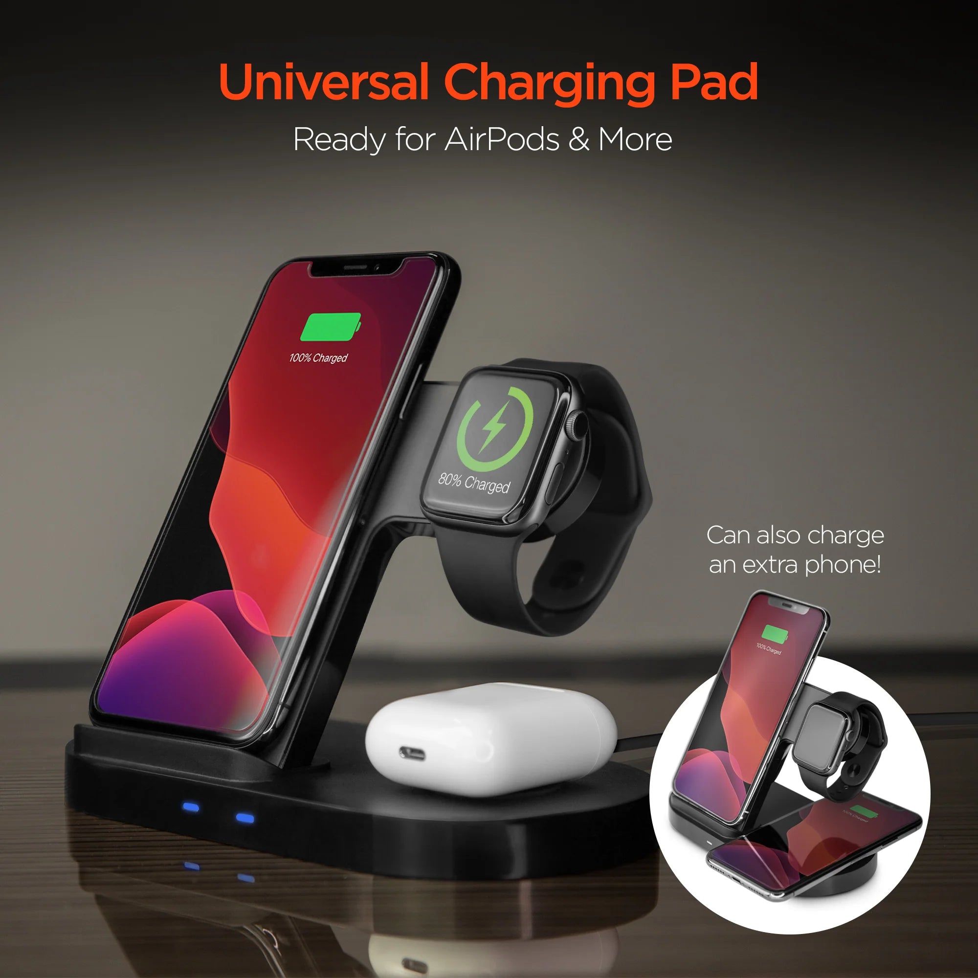 Revolutionary Hypergear 3-in-1 Wireless Charging Dock: Charge All Your Devices Effortlessly!