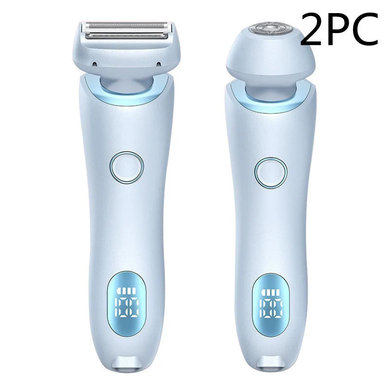 2-in-1 USB Rechargeable Hair Remover and Epilator – Effortless Smooth Shaving for Face, Body, and Bikini