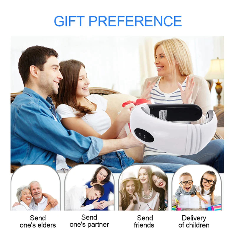 Relax and Revitalize: Electric Cervical Pulse Neck Massager with Magnetic Therapy
