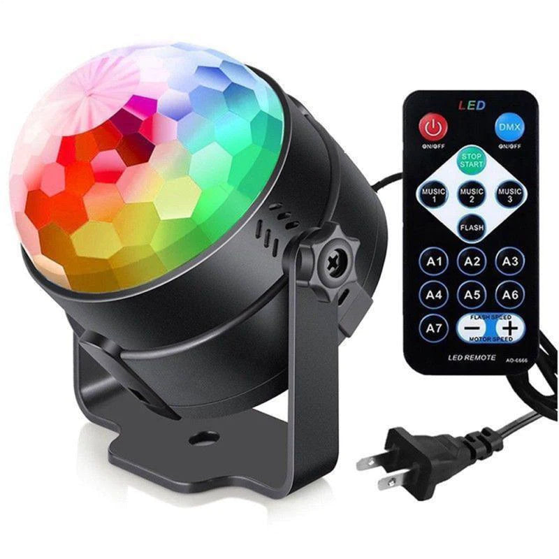 Strobe LED Disco Ball Lights - Sound Activated DJ Dance Lamp for Epic Party Vibes