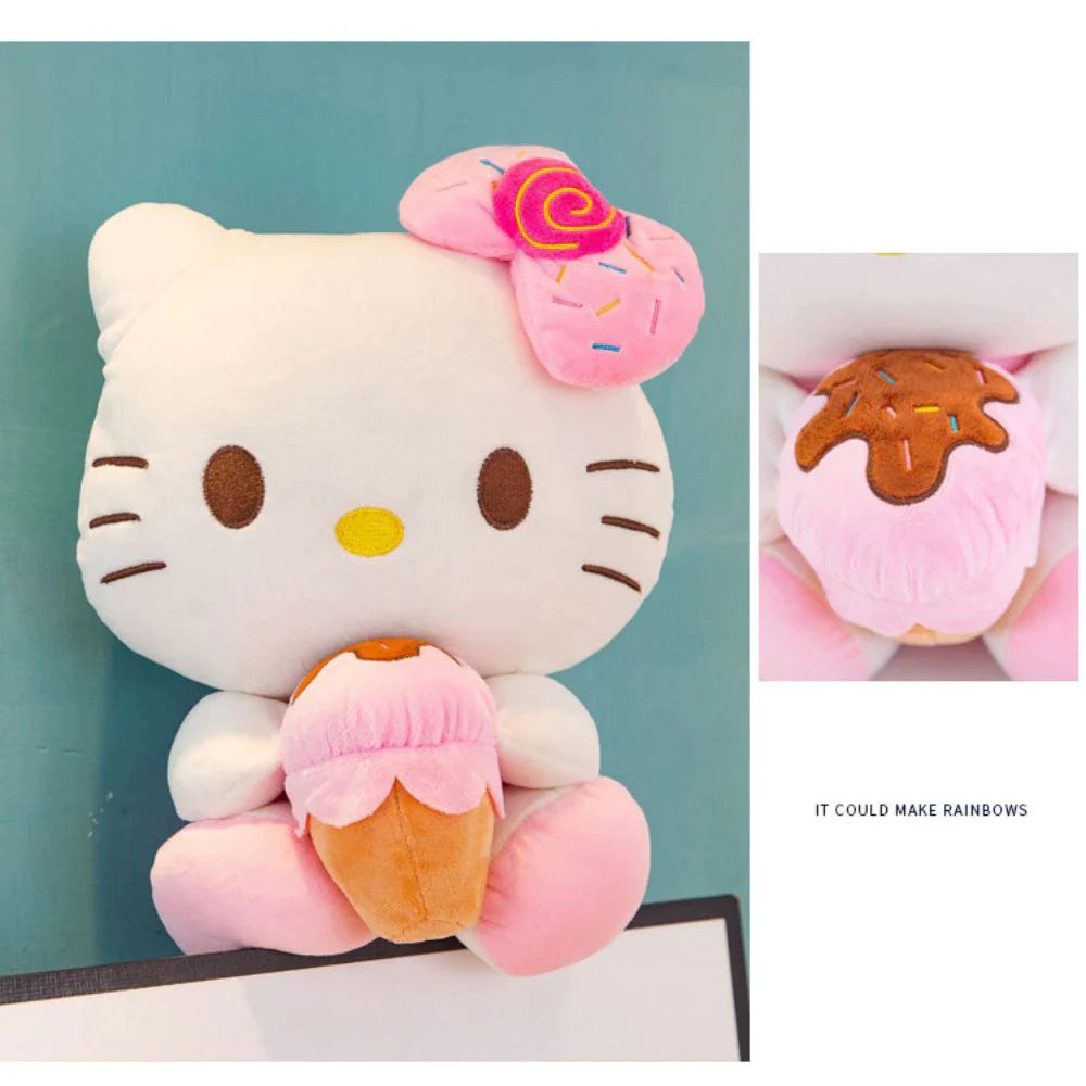 Sanrio 30Cm Hello Kitty Filling Plush Toys Stuffed Animal Kawaii Room Decorate Gift Plushies for Girls Gifts for Childrens