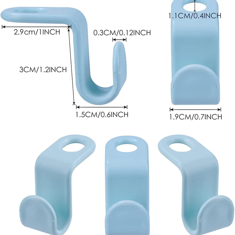 40 PCS Space-Saving Clothes Hanger Connector Hooks - Closet Organizer Clips