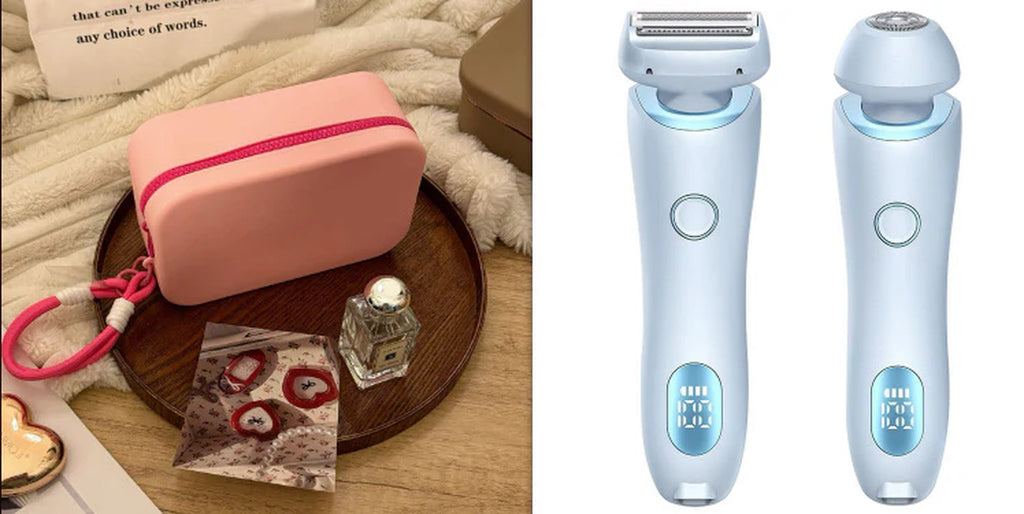 2-in-1 USB Rechargeable Hair Remover and Epilator – Effortless Smooth Shaving for Face, Body, and Bikini