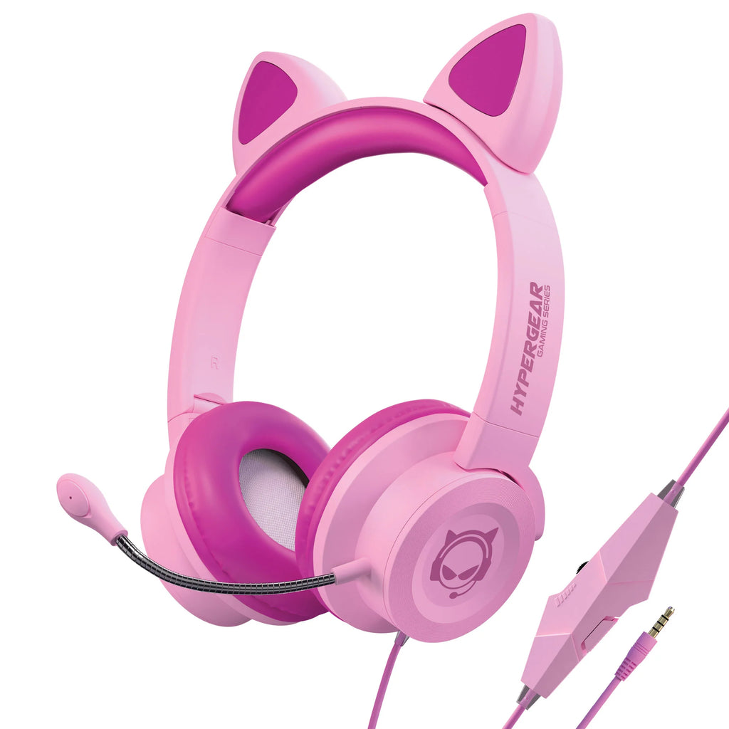 Hypergear Kombat Kitty Gaming Headset - Immersive Sound with Detachable Mic