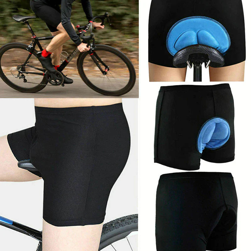 3D Padded Men's & Women's Cycling Shorts - Comfortable Gel Foam Bicycle Underwear Pants