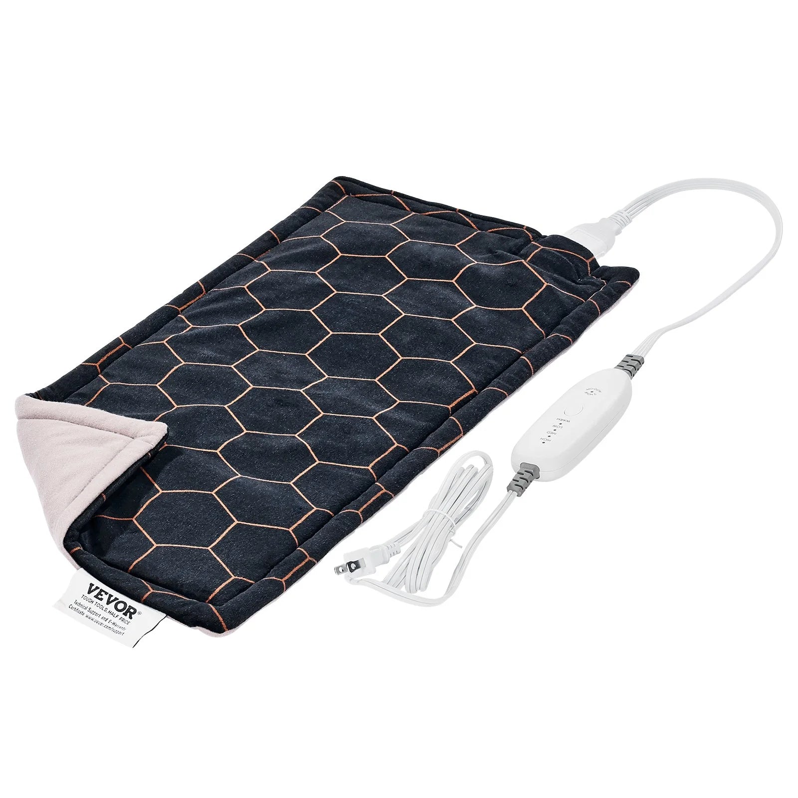 Experience Ultimate Pain Relief with VEVOR Weighted Heating Pad - Far Infrared Therapy, 12" x 24